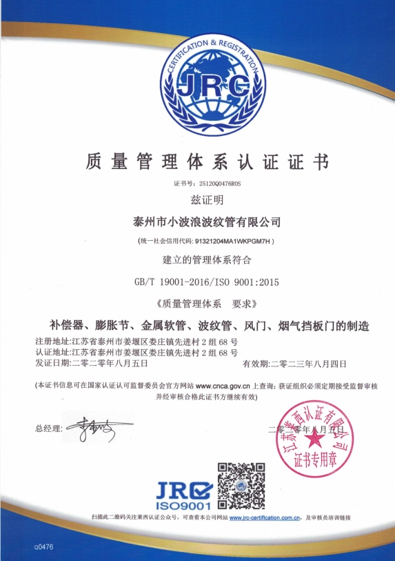 質(zhì)量管理體系